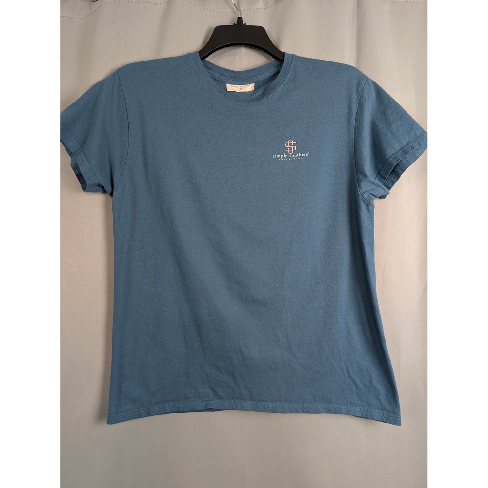 Simply Southern T-Shirt Womens Medium Blue Excellent